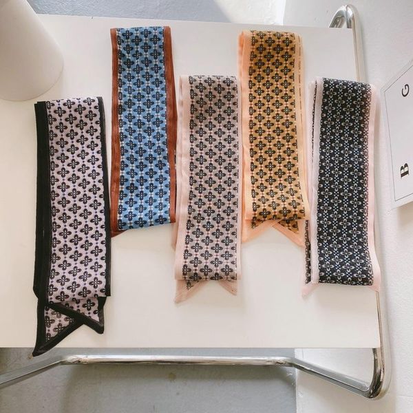scarves 2021 summer silk fashion retro style ribbon multi-purpose headband belt for women, Blue;gray
scarves 2021 summer silk fashion retro style ribbon multi-purpose headband belt for women, Blue;gray