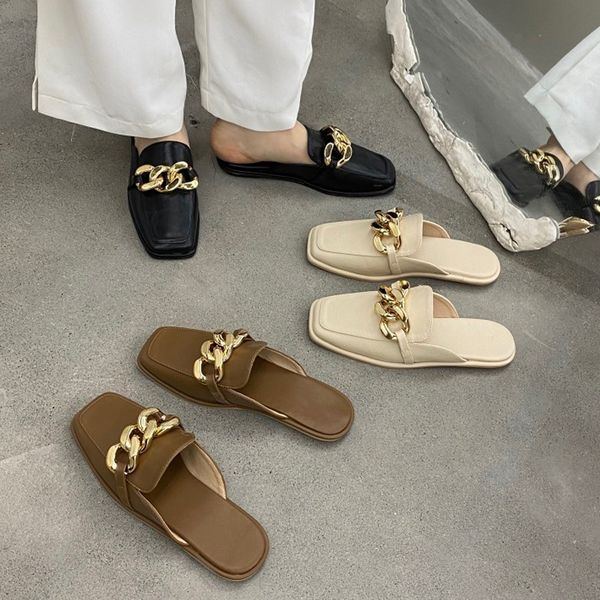 new 2021 women slippers fashion slip on mules sandals flat heel slides shoes for woman casual elegant female work flats shoes, Black
new 2021 women slippers fashion slip on mules sandals flat heel slides shoes for woman casual elegant female work flats shoes, Black