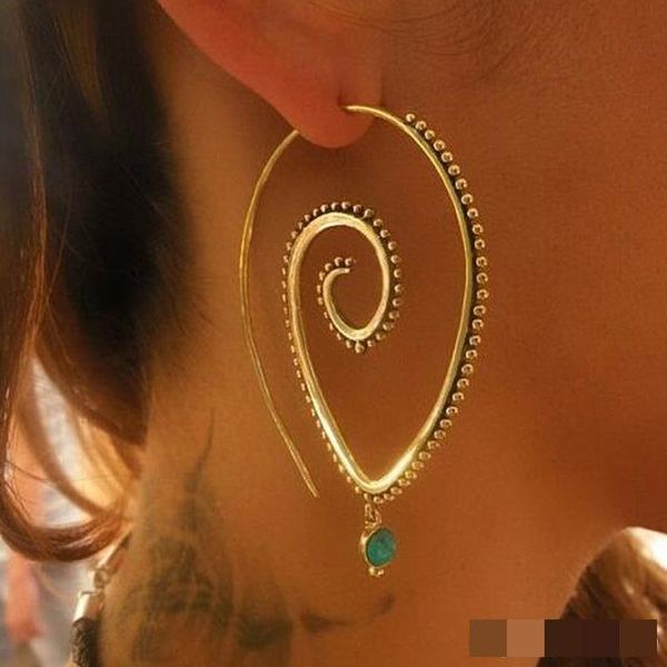 hyperbole gear hoop earrings for women girls spiral type alloy earring bohemian ear rings fahsion jewelry, Golden;silver
hyperbole gear hoop earrings for women girls spiral type alloy earring bohemian ear rings fahsion jewelry, Golden;silver