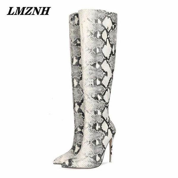 boots lmznh women colorblock snake pattern pointed toe stiletto knee-high brand party nightclub shoes, Black
boots lmznh women colorblock snake pattern pointed toe stiletto knee-high brand party nightclub shoes, Black