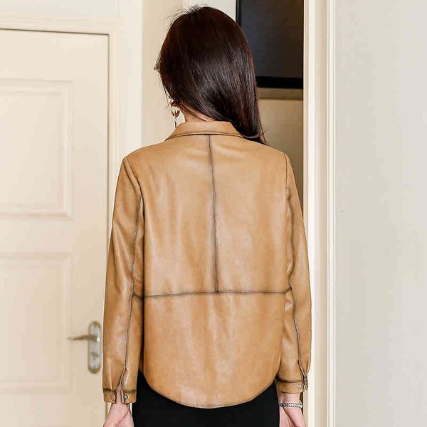 ptslan women's genuine leather jacket real sheepskin jackets coat clothes motorcycle, Black
ptslan women's genuine leather jacket real sheepskin jackets coat clothes motorcycle, Black