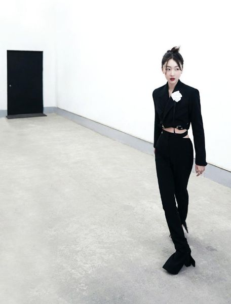 women's pants & capris autumn 2021ss women wool backless slit black long trouse female causal slim ddxgz2v 6.09, Black;white
women's pants & capris autumn 2021ss women wool backless slit black long trouse female causal slim ddxgz2v 6.09, Black;white
