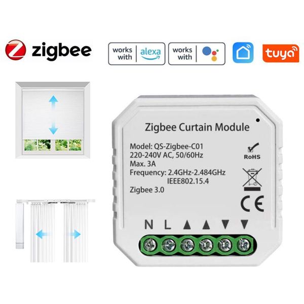 tuya zigbee intelligent home curtain module diy tool household multifunction compatible with alexa google smart control
tuya zigbee intelligent home curtain module diy tool household multifunction compatible with alexa google smart control
