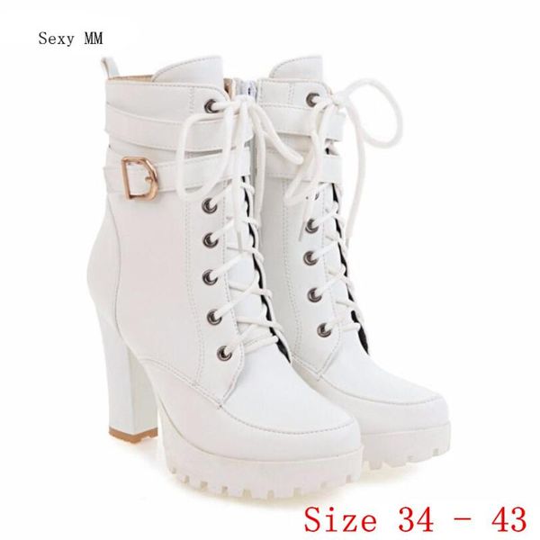 boots spring autumn women ankle thin high heels platform woman short shoes quality plus size 34 - 40 41 42 43 botas, Black
boots spring autumn women ankle thin high heels platform woman short shoes quality plus size 34 - 40 41 42 43 botas, Black