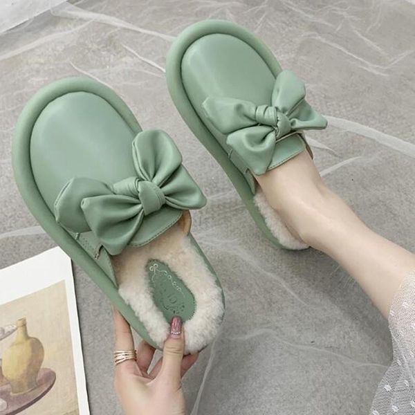 slippers cute bow women winter home suede slip on soft warm house shoes men indoor bedroom floor, Black
slippers cute bow women winter home suede slip on soft warm house shoes men indoor bedroom floor, Black