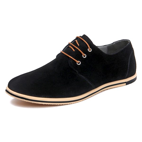 men oxfords men leather shoes brand casual cow suede comfortable formal dress shoes men flats, Black
men oxfords men leather shoes brand casual cow suede comfortable formal dress shoes men flats, Black