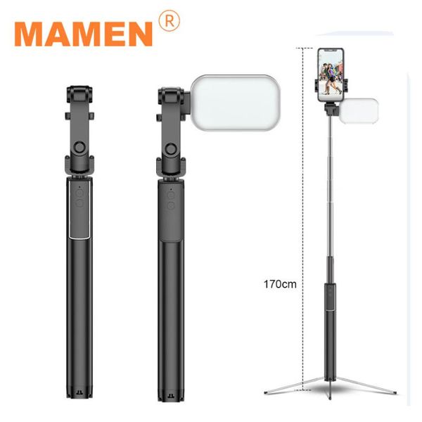 selfie monopods mamen 170cm bluetooth stick tripod with led fill light remotely controllable monopod for smartphone po video stand
selfie monopods mamen 170cm bluetooth stick tripod with led fill light remotely controllable monopod for smartphone po video stand