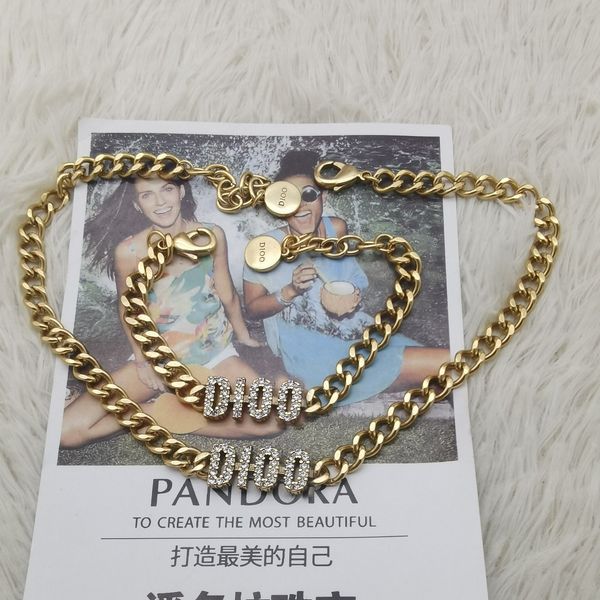 d family classic simple high version letter cd necklace bracelet for men and women hip hop net red same style i, Silver
d family classic simple high version letter cd necklace bracelet for men and women hip hop net red same style i, Silver