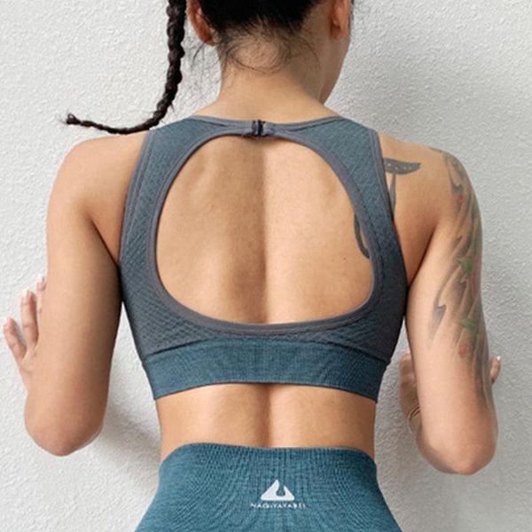 seamless sport bra open back crop with cups tank bralette bras women's underwear sports for women gym yoga outfit
seamless sport bra open back crop with cups tank bralette bras women's underwear sports for women gym yoga outfit