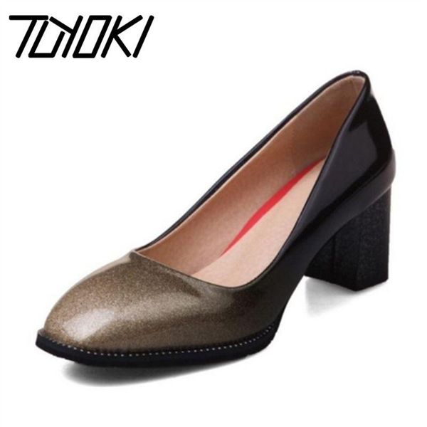 dress shoes tuyoki size 32-44 lady high heels pumps square toe pure color thick heeled women soft office mature footwears, Black
dress shoes tuyoki size 32-44 lady high heels pumps square toe pure color thick heeled women soft office mature footwears, Black