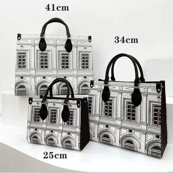 Designer Bags Newest Women Handbags Italy Architectural with Classic Letters Fashion Ladies Shopping Bag on The Go Totes 25cm 34cm 41cm, White
Designer Bags Newest Women Handbags Italy Architectural with Classic Letters Fashion Ladies Shopping Bag on The Go Totes 25cm 34cm 41cm, White