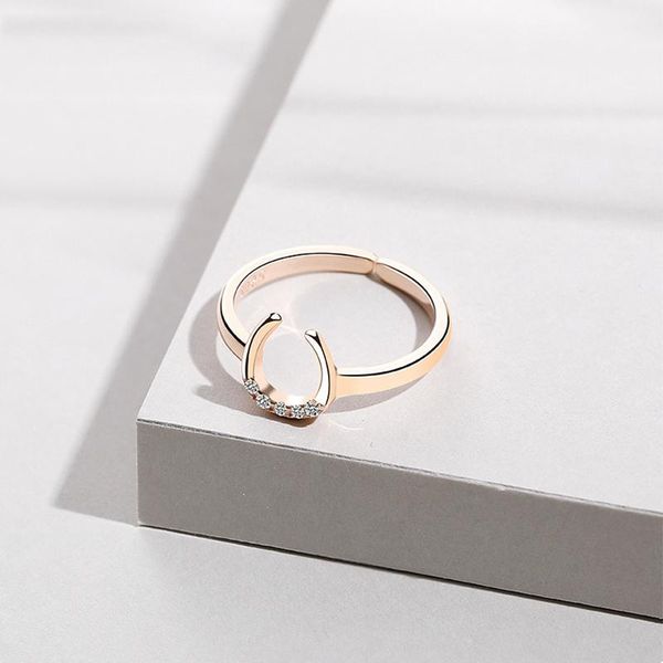 cluster rings genuine s925 sterling silver jewelry female korean wild u-shaped english letter ring fashion elegant woman, Golden;silver
cluster rings genuine s925 sterling silver jewelry female korean wild u-shaped english letter ring fashion elegant woman, Golden;silver
