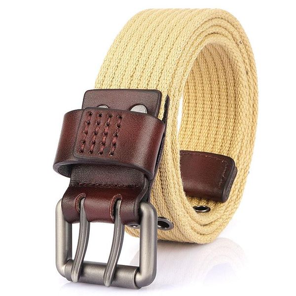 belts double needle full row chicken eye canvas belt men's and women's casual fashion jeans cloth outdoor mens, Black;brown
belts double needle full row chicken eye canvas belt men's and women's casual fashion jeans cloth outdoor mens, Black;brown