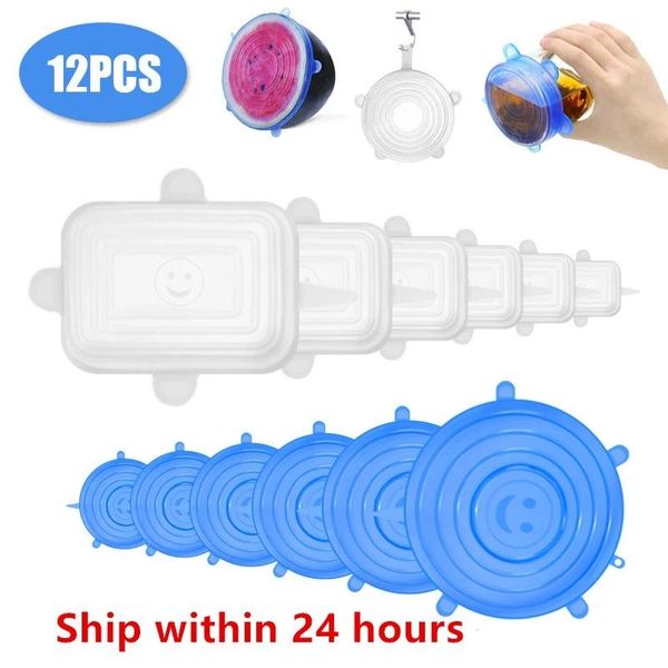 kitchen storage & organization 6/12pcs silicone fresh cover stretch lids reusable seal lid bowl wrap accessories
kitchen storage & organization 6/12pcs silicone fresh cover stretch lids reusable seal lid bowl wrap accessories