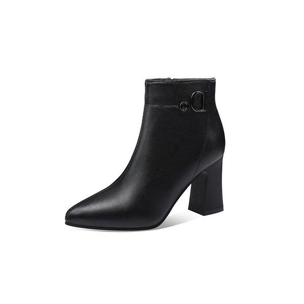 boots ankle women 2021 winter side zipper short pointed toe thick heel high fashion q14-05, Black
boots ankle women 2021 winter side zipper short pointed toe thick heel high fashion q14-05, Black