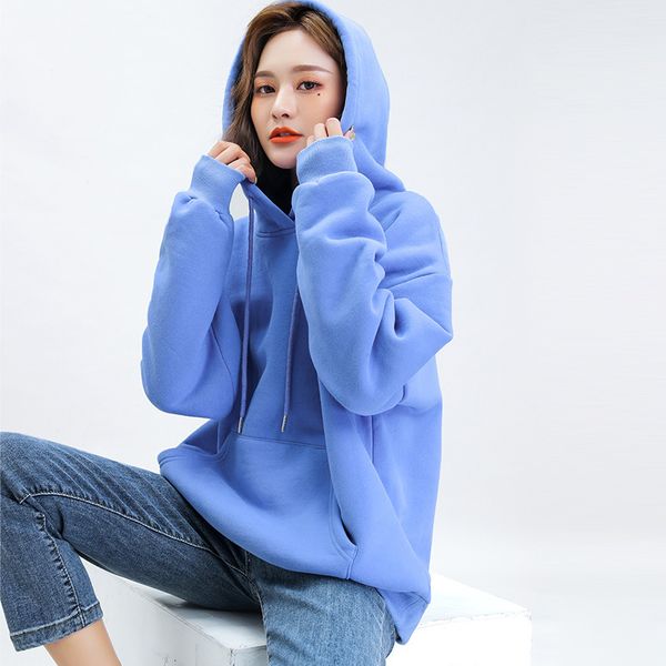women's hoodies & sweatshirts hooded hoodie big coat simple blue sky students loose all-match veet thick pullovers 2021 winter, Black
women's hoodies & sweatshirts hooded hoodie big coat simple blue sky students loose all-match veet thick pullovers 2021 winter, Black