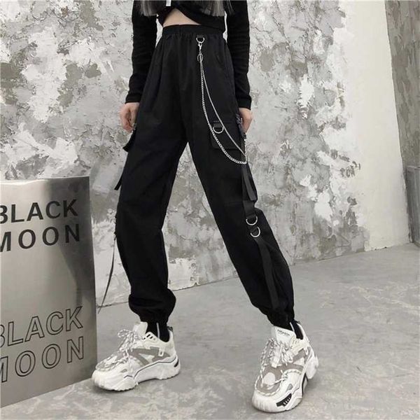 qweek punk cargo pants women joggers hippie chain pockets loose black s baggy harajuku streetwear oversize trousers hip hop 211115, Black;white
qweek punk cargo pants women joggers hippie chain pockets loose black s baggy harajuku streetwear oversize trousers hip hop 211115, Black;white