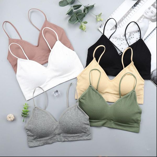 summer solid women camis fitness backless strapless push up spandex knitted bra skinny femme short, White
summer solid women camis fitness backless strapless push up spandex knitted bra skinny femme short, White