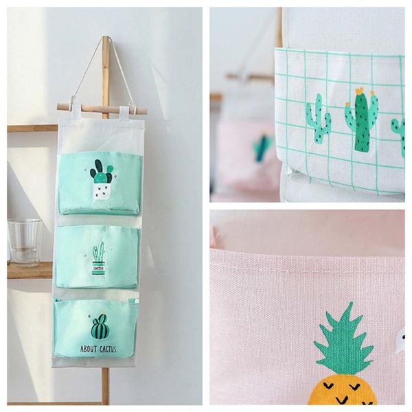 wall hanging storage bag 3 pockets boxes & bins 
wall hanging storage bag 3 pockets boxes & bins