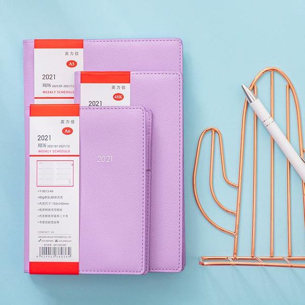 agenda 2021 daily weekly monthly planner notebook and journals portable a5 48k a6 diary 365 days schedule notepad stationery notepads, Purple;pink
agenda 2021 daily weekly monthly planner notebook and journals portable a5 48k a6 diary 365 days schedule notepad stationery notepads, Purple;pink