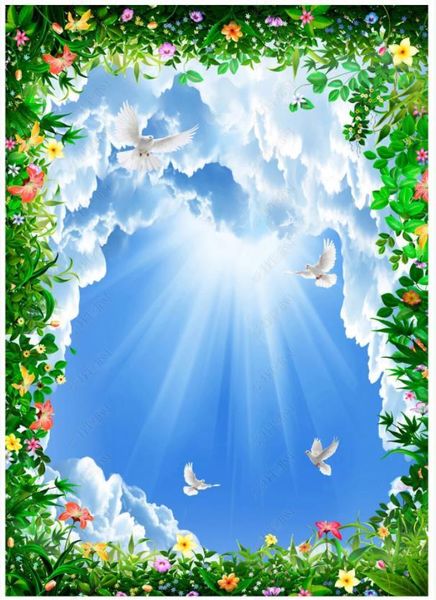 custom po wallpaper 3d ceiling murals for walls 3 d blue sky, white clouds, leaves, flowers zenith mural wall paper wallpapers
custom po wallpaper 3d ceiling murals for walls 3 d blue sky, white clouds, leaves, flowers zenith mural wall paper wallpapers