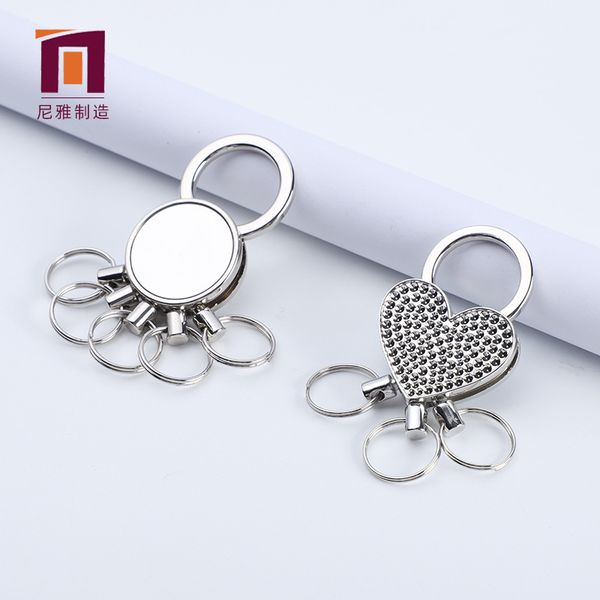 factory creative three five multi circular ring, practical personalized key ring 
factory creative three five multi circular ring, practical personalized key ring