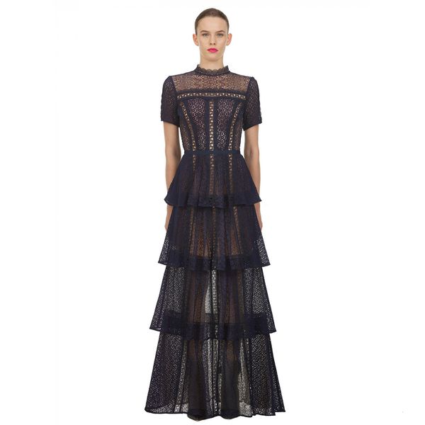 casual dresses vintage ruffles navy hollow out lace long party women 2021 o-neck short sleeve runway designer z8cj, Black;gray
casual dresses vintage ruffles navy hollow out lace long party women 2021 o-neck short sleeve runway designer z8cj, Black;gray