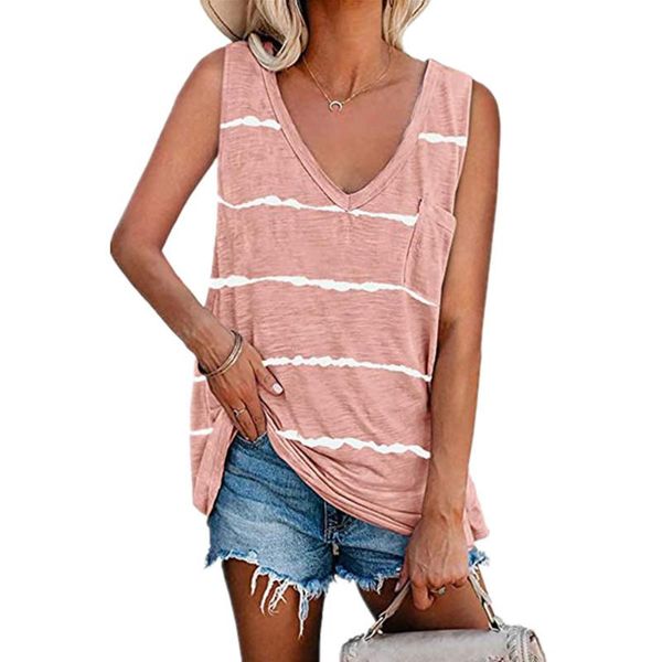 summer tank stripe printing sleeveless loose simple women casual female ladies shirt streetwear d30 women's tanks & camis, White
summer tank stripe printing sleeveless loose simple women casual female ladies shirt streetwear d30 women's tanks & camis, White