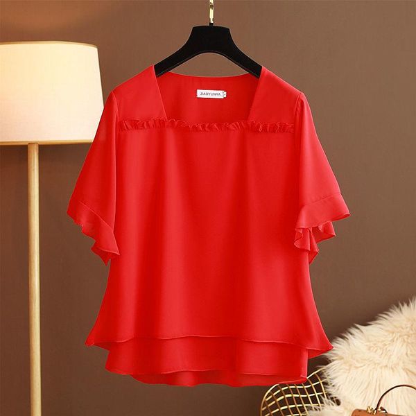 women's blouses & shirts moyisu fashion brand women chiffon shirt 2021 summer half sleeve blouse casual 8 color loose oversize female, White
women's blouses & shirts moyisu fashion brand women chiffon shirt 2021 summer half sleeve blouse casual 8 color loose oversize female, White