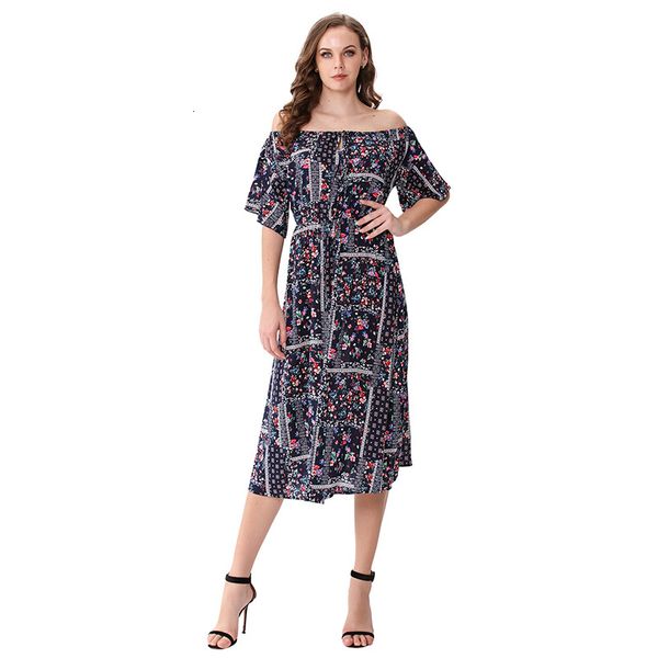 dress ethnic viscose style dressed in women's beach elastic waistline long midi dresses can use as v or slash neck m3058, Black;gray
dress ethnic viscose style dressed in women's beach elastic waistline long midi dresses can use as v or slash neck m3058, Black;gray
