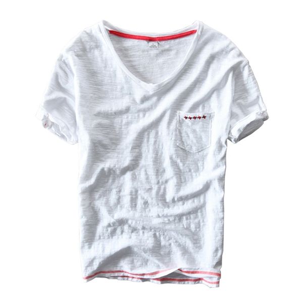 summer 95% cotton t-shirt men v-neck solid color casual t shirt basic tees plus size short sleeve y2510 210726, White;black
summer 95% cotton t-shirt men v-neck solid color casual t shirt basic tees plus size short sleeve y2510 210726, White;black