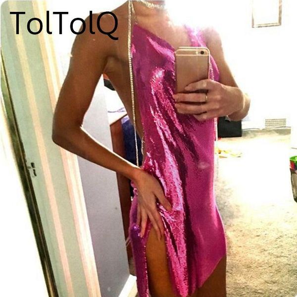 club crystal metal party glitter dresses summer nightclub dress women halter sequins mini casual, Black;gray
club crystal metal party glitter dresses summer nightclub dress women halter sequins mini casual, Black;gray