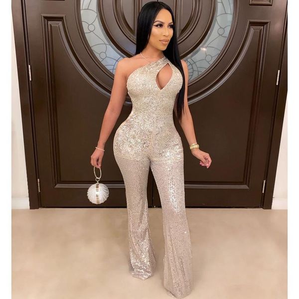 women's jumpsuits & rompers club womens jumpsuit wide leg hollow out one shoulder sequin summer elegant night party overalls, Black;white
women's jumpsuits & rompers club womens jumpsuit wide leg hollow out one shoulder sequin summer elegant night party overalls, Black;white