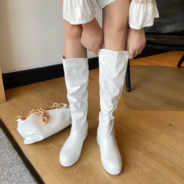 boots women's leather pleated ins knee flat lady riding botas 2021 fashion winter warm plus size womens designer boot, Black
boots women's leather pleated ins knee flat lady riding botas 2021 fashion winter warm plus size womens designer boot, Black