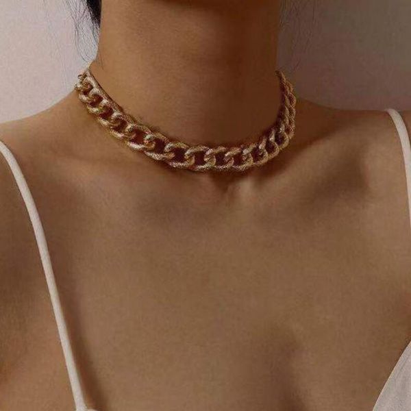 chains punk choker necklaces & pendants for women 2021 vintage matte metal chain necklace fashion collier femme jewelry collares, Silver
chains punk choker necklaces & pendants for women 2021 vintage matte metal chain necklace fashion collier femme jewelry collares, Silver