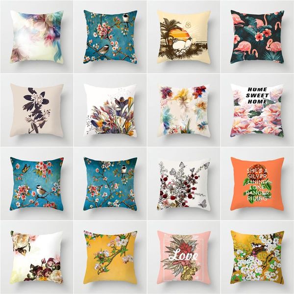 home decor pillow case ins plant floral polyester print bedding car sofa cushion cover chair waist cushion/decorative
home decor pillow case ins plant floral polyester print bedding car sofa cushion cover chair waist cushion/decorative