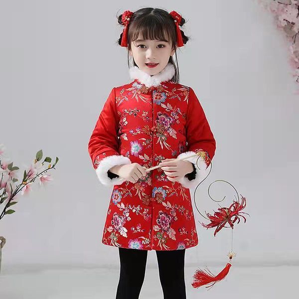 ethnic clothing traditional chinese cheongsam autumn winter girls dresses hanfu little retro children princess dress, Red
ethnic clothing traditional chinese cheongsam autumn winter girls dresses hanfu little retro children princess dress, Red