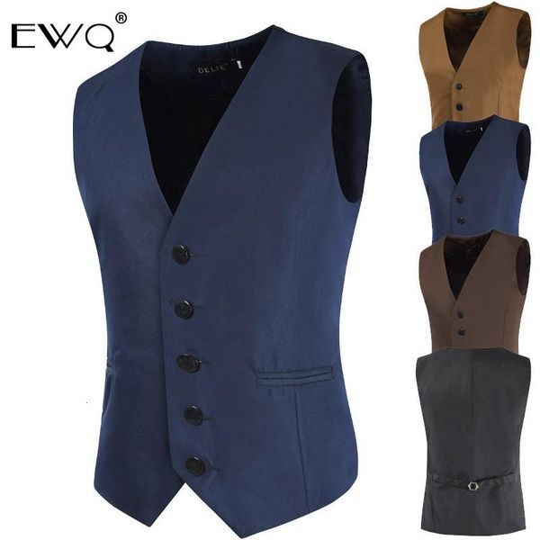 men's vests ewq / 2021 self-cultivation suit vest v collar sleeveless solid color concise wear waistcoat spring summer 9y172, Black;white
men's vests ewq / 2021 self-cultivation suit vest v collar sleeveless solid color concise wear waistcoat spring summer 9y172, Black;white