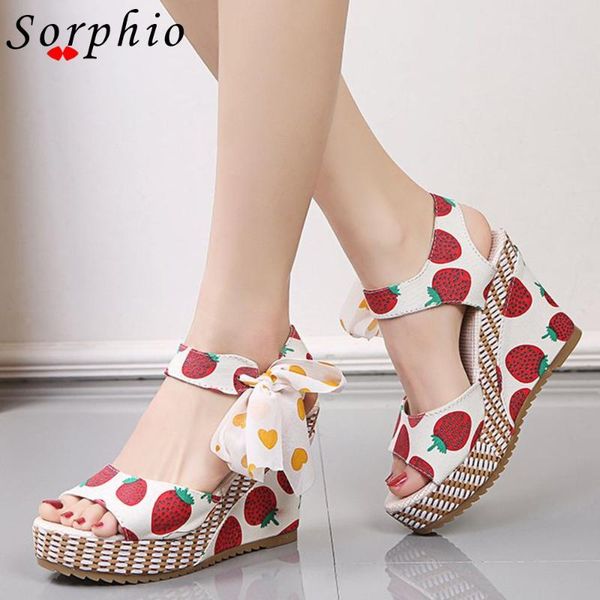 platform wedges shoes for women ankle strap cherry strawberry print bow knot sandals bohemian elegant lace-up dress, Black
platform wedges shoes for women ankle strap cherry strawberry print bow knot sandals bohemian elegant lace-up dress, Black
