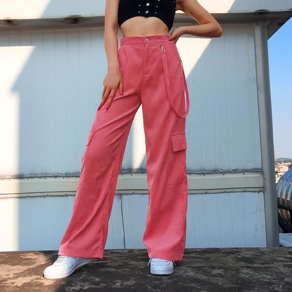 streetwear girls women high waist long pants autumn casual solid color corduroy straight trousers fashion loose cargo women's & capris, Black;white
streetwear girls women high waist long pants autumn casual solid color corduroy straight trousers fashion loose cargo women's & capris, Black;white