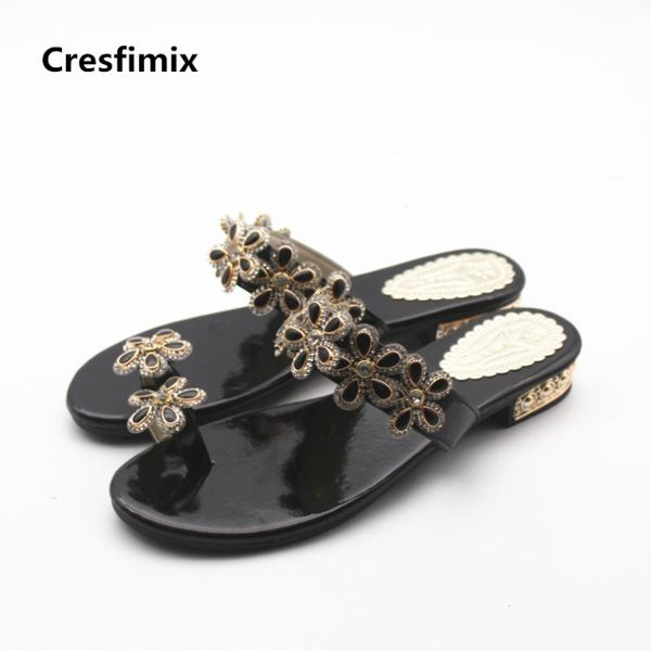 cresfimix sandalias de mujer women fashion floral crystal beach sandals lady summer comfortable white cute, Black
cresfimix sandalias de mujer women fashion floral crystal beach sandals lady summer comfortable white cute, Black