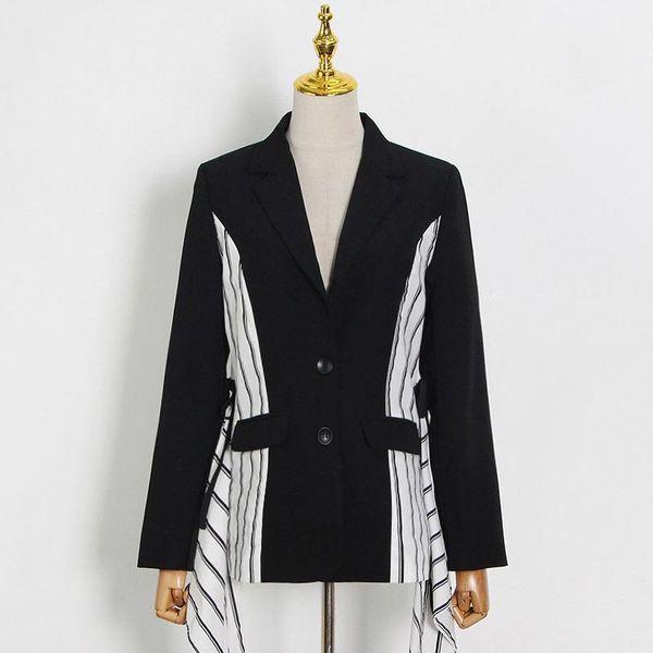 women's suits & blazers women blazer jacket office lady coat female fashion pockets long sleeve vintage patchwork jackets chic button o, White;black
women's suits & blazers women blazer jacket office lady coat female fashion pockets long sleeve vintage patchwork jackets chic button o, White;black