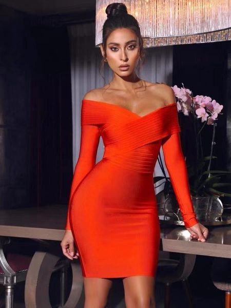 casual dresses 2021 women winter fashion est red off shoulder v neck long sleeve bandage party dress wholesale, Black;gray
casual dresses 2021 women winter fashion est red off shoulder v neck long sleeve bandage party dress wholesale, Black;gray