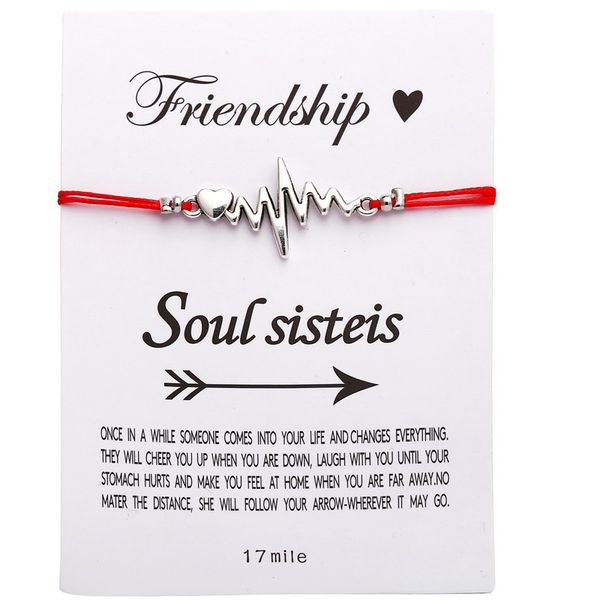 wish paper card handemade woven adjustable bracelets electrocardiogram charm lucky rope bracelet jewelry women girls small gift for friendsh, Golden;silver
wish paper card handemade woven adjustable bracelets electrocardiogram charm lucky rope bracelet jewelry women girls small gift for friendsh, Golden;silver