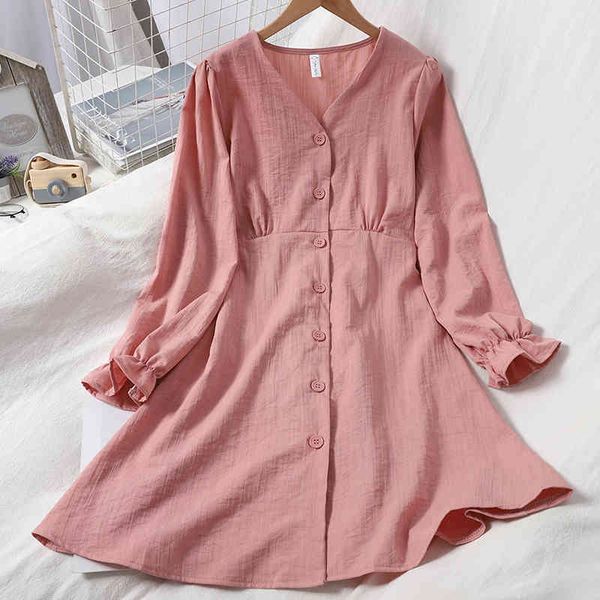 ladies sweet button with v-cleavage korean solid fall college casual dress wl83, Black;gray
ladies sweet button with v-cleavage korean solid fall college casual dress wl83, Black;gray