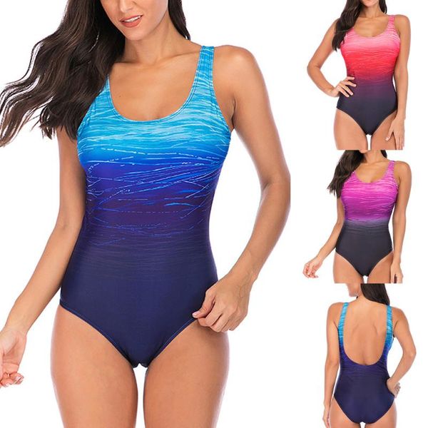 women's swimwear women one piece sport swimsuit gradient color monokini beach wear bathing suit bikini 2021 girl, White;black
women's swimwear women one piece sport swimsuit gradient color monokini beach wear bathing suit bikini 2021 girl, White;black