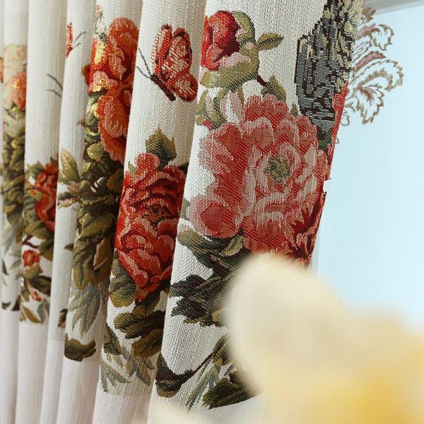 custom european style curtain for living room bedroom luxury high end cotton linen jacquard stitching peony curtains & drapes
custom european style curtain for living room bedroom luxury high end cotton linen jacquard stitching peony curtains & drapes