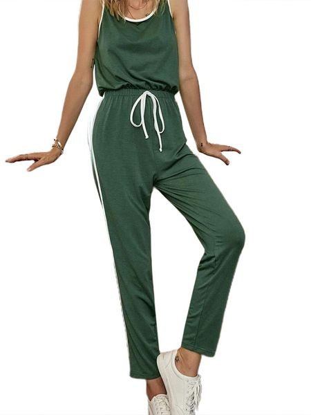 women's jumpsuits & rompers summer casual solid color comfortable round neck sleeveless lace up jumpsuit sportwear streetwear 2021 arri, Black;white
women's jumpsuits & rompers summer casual solid color comfortable round neck sleeveless lace up jumpsuit sportwear streetwear 2021 arri, Black;white