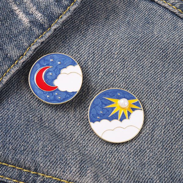 pearl sun moon enamel pin cute round brooches for women fashion backpacks clothes lapel pins badge metal jewelry gift wholesale, Gray
pearl sun moon enamel pin cute round brooches for women fashion backpacks clothes lapel pins badge metal jewelry gift wholesale, Gray