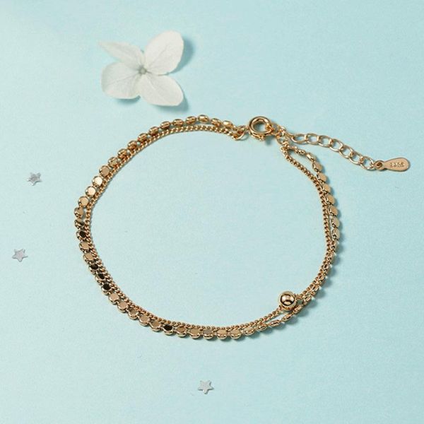 charm bracelets double layer bracelet couple gift stranded adjustable friendship for women sister lb, Golden;silver
charm bracelets double layer bracelet couple gift stranded adjustable friendship for women sister lb, Golden;silver